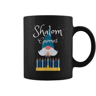 Shalom Gnomes Jewish Hanukkah Blessing Chanukah Lights Coffee Mug | Mazezy CA