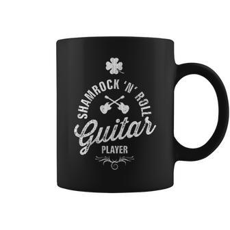 Shamrock N Roll Guitar Player Coffee Mug - Monsterry AU