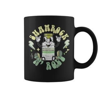 Shamrock N' Roll Icu Nicu Peds Er Patrick's Day Nurse Coffee Mug - Monsterry
