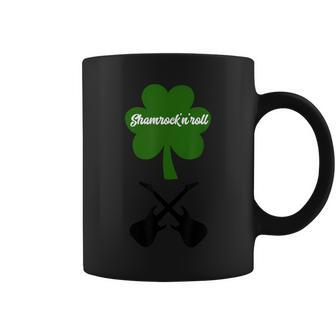Shamrock'n'roll Crossed Guitars St Patrick's Day Coffee Mug - Monsterry AU