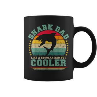 Shark Dad Like A Regular Dad But Cooler Father's Day Coffee Mug - Monsterry