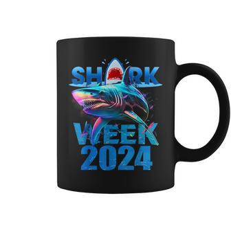 Shark Fin 2024 Week Passion For Shark Lover Ocean Wildlife Coffee Mug - Seseable