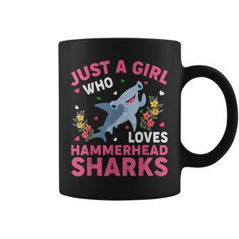 Shark Fish Lover Just A Girl Who Loves Hammerhead Sharks Coffee Mug - Thegiftio UK