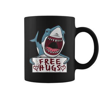 Shark Giving Free Hugs Shark Quotes Coffee Mug - Monsterry