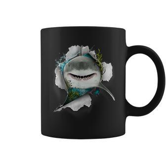 Shark Great White Shark Deep Sea Fishing Shark Coffee Mug - Monsterry