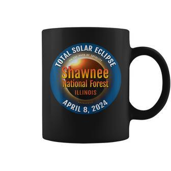 Shawnee Forest Illinois Il Total Solar Eclipse 2024 3 Coffee Mug - Monsterry DE