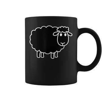 Sheep That Is Black Jokes Sarcastic Coffee Mug - Monsterry
