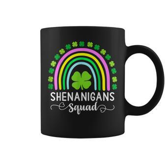 Shenanigans Squad Green Four Leaf Clover Rainbow St Coffee Mug - Thegiftio UK