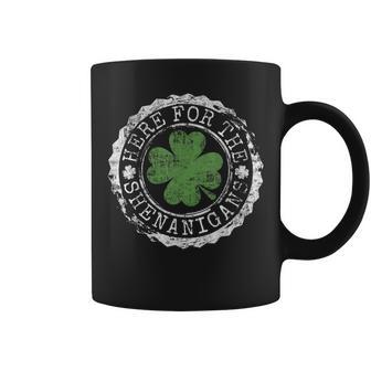 Here For The Shenanigans St Patrick's Day Coffee Mug - Monsterry AU