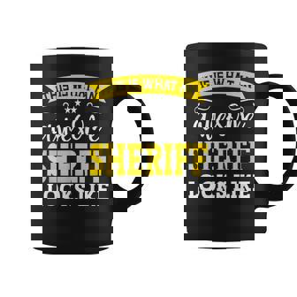 Sheriff Trabajo Título Empleado Divertido Trabajador Profesión Sheriff Taza de café - Regaloses