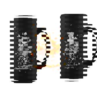 Shiba Inu Vélo Automne Automne Thanksgiving Tasse - Cadeauxyz