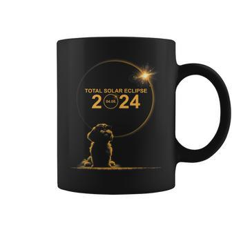 Shih Tzu Dog 04 08 24 Total Solar Eclipse 2024 Boys Girls Coffee Mug | Mazezy