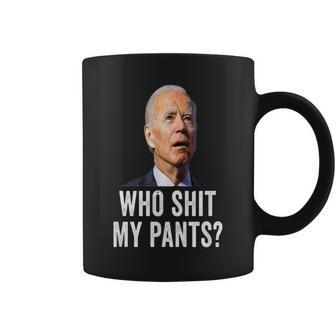 Who Shit My Pants Anti Joe Biden Coffee Mug - Monsterry CA