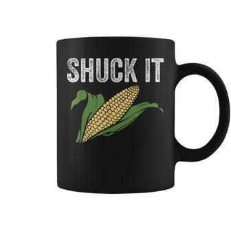 Shuck It Farmer Corn Lover Market Festival Coffee Mug - Monsterry