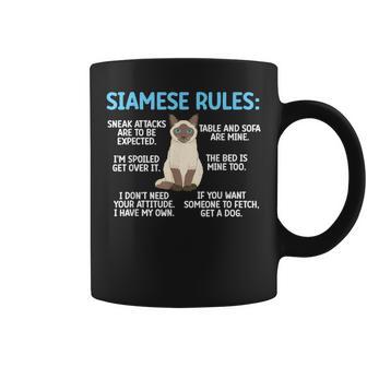 Siamese Rules Siamese Cat Owner Siamese Lover Coffee Mug - Monsterry CA