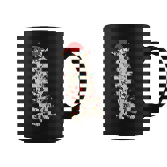 Siberian Husky Santa Christmas Lights Dog Lover Xmas Pajama Coffee Mug - Thegiftio