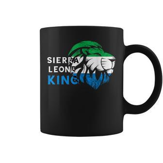 Sierra Leone Lion Flag Sierra Leonean King Pride Roots Coffee Mug - Monsterry UK