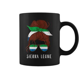 Sierra Leone Messy Hair Girl Sierra Leonean Roots Pride Coffee Mug - Monsterry CA