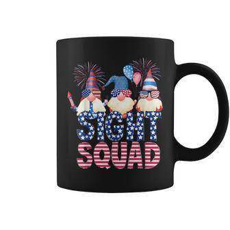Sight Squad 4Th Of July American Flag Sunglasses Gnomes Coffee Mug - Seseable