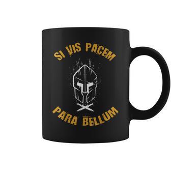 Siis Pacem Para Bellum Spqr Romano Roma Taza de café - Regaloses