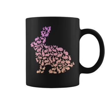 Silhouette Bunny For Rabbit Lover Girls Rabbit Coffee Mug - Monsterry CA
