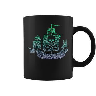 Silhouette Icon Pirate Pirate Ship Boys Pirate Coffee Mug - Seseable