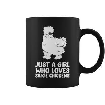 Silkie Chicken Lady Just A Girl Who Loves Silkie Chickens Coffee Mug | Mazezy