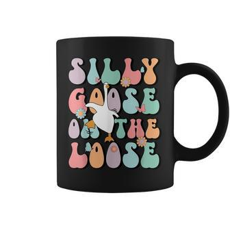 Silly Goose On The Loose Groovy Silliest Goose Lover Coffee Mug - Seseable
