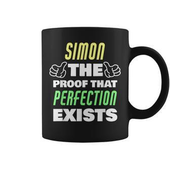 Simon The Proof That Perfection Exists Simon Name Coffee Mug - Seseable