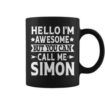 Simon Surname Awesome Call Me Simon Family Last Name Simon Coffee Mug - Seseable