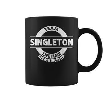 Singleton Surname Family Tree Birthday Reunion Coffee Mug - Monsterry UK