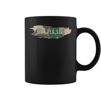 Sir Yes Sir Military Solidier Camouflage Drill Army Coffee Mug - Monsterry CA