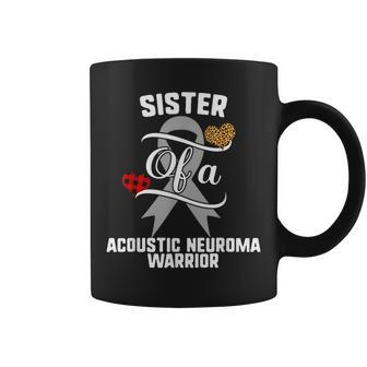 Sister Acoustic Neuroma Awareness Leopard Buffalo Plaid Coffee Mug - Monsterry CA