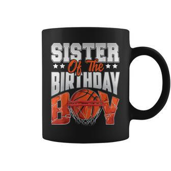 Sister Basketball Birthday Boy Family Baller B-Day Party Coffee Mug - Thegiftio UK