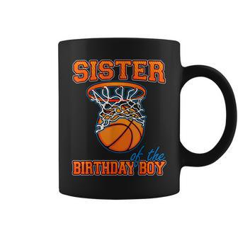 Sister Of The Birthday Boy Basketball Birthday Family Party Coffee Mug - Thegiftio UK