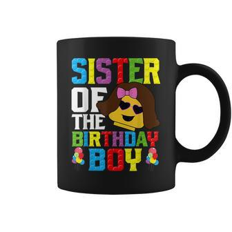 Sister Of The Birthday Boy Building Blocks Master Builder Coffee Mug - Monsterry CA