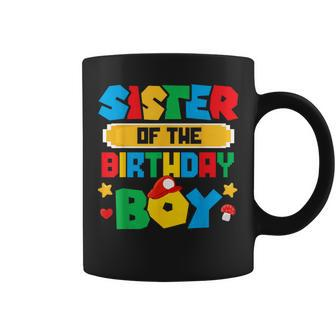 Sister Of The Birthday Boy Game Gaming Family Matching Coffee Mug - Monsterry