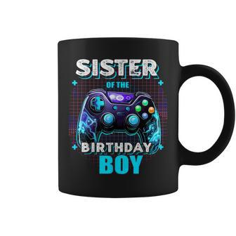 Sister Of The Birthday Boy Matching Video Game Birthday Coffee Mug - Monsterry