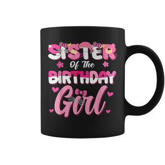 Sister Of The Birthday Girl Cat Kitty Family Matching Coffee Mug - Monsterry AU