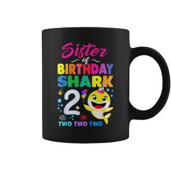 Sister Of Birthday Shark 2Nd Matching Oufit Party For Family Coffee Mug - Seseable
