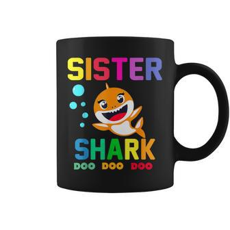 Sister Of The Shark Birthday Family Matching Birthday Coffee Mug - Monsterry