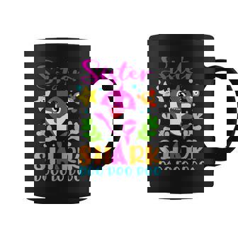 Sister Of The Shark Birthday Family Matching Birthday Coffee Mug - Seseable