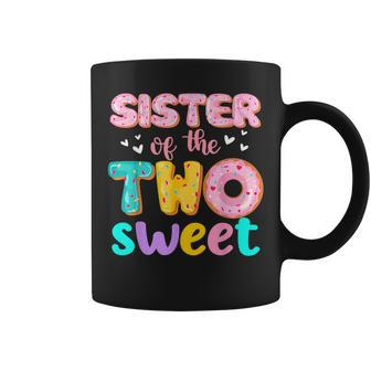 Sister Of The Two Sweet Donut Birthday Family Theme Girl Coffee Mug - Thegiftio UK