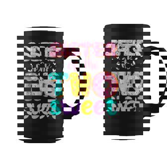Sister Of The Two Sweet Donut Birthday Family Theme Girl Coffee Mug - Thegiftio