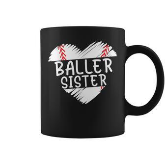 Sister S For Girl Baller Sister Taza de café - Regaloses