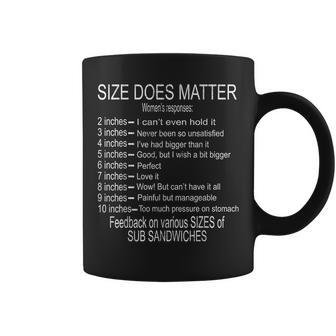 Size Does Matter Sub Sandwiches Coffee Mug - Monsterry