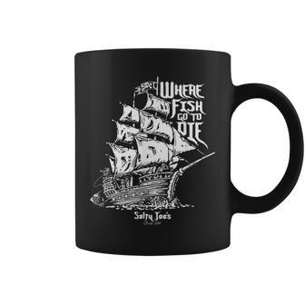 Skeleton Ship Logo Coffee Mug | Mazezy