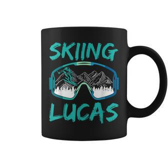 Skiing Lucas Winter Sports Ski Skier Hobby Coffee Mug - Seseable
