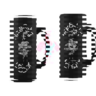 Never Skip Leg Day Divertido Gimnasio Entrenamiento Piernas Músculos Flamenco Taza de café - Regaloses