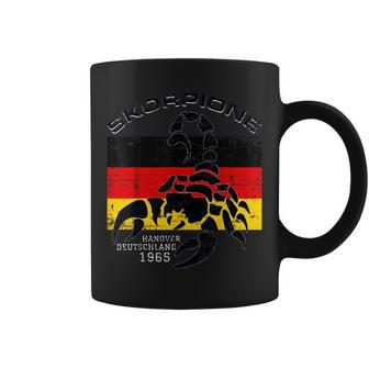 Skorpione Hanover Deutschland 1965 Scorpion German Flag Coffee Mug - Monsterry